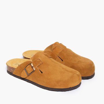 Plakton Clog – Blogg Dark Tan Suede